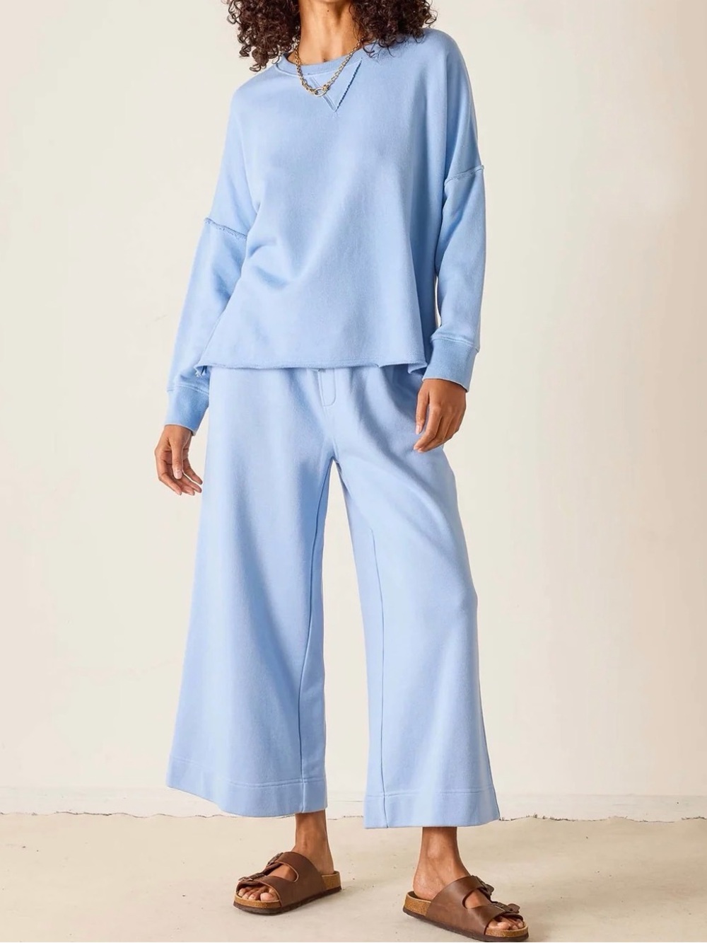 Mersea Frenchie Wide Leg Pant Size Small Blue